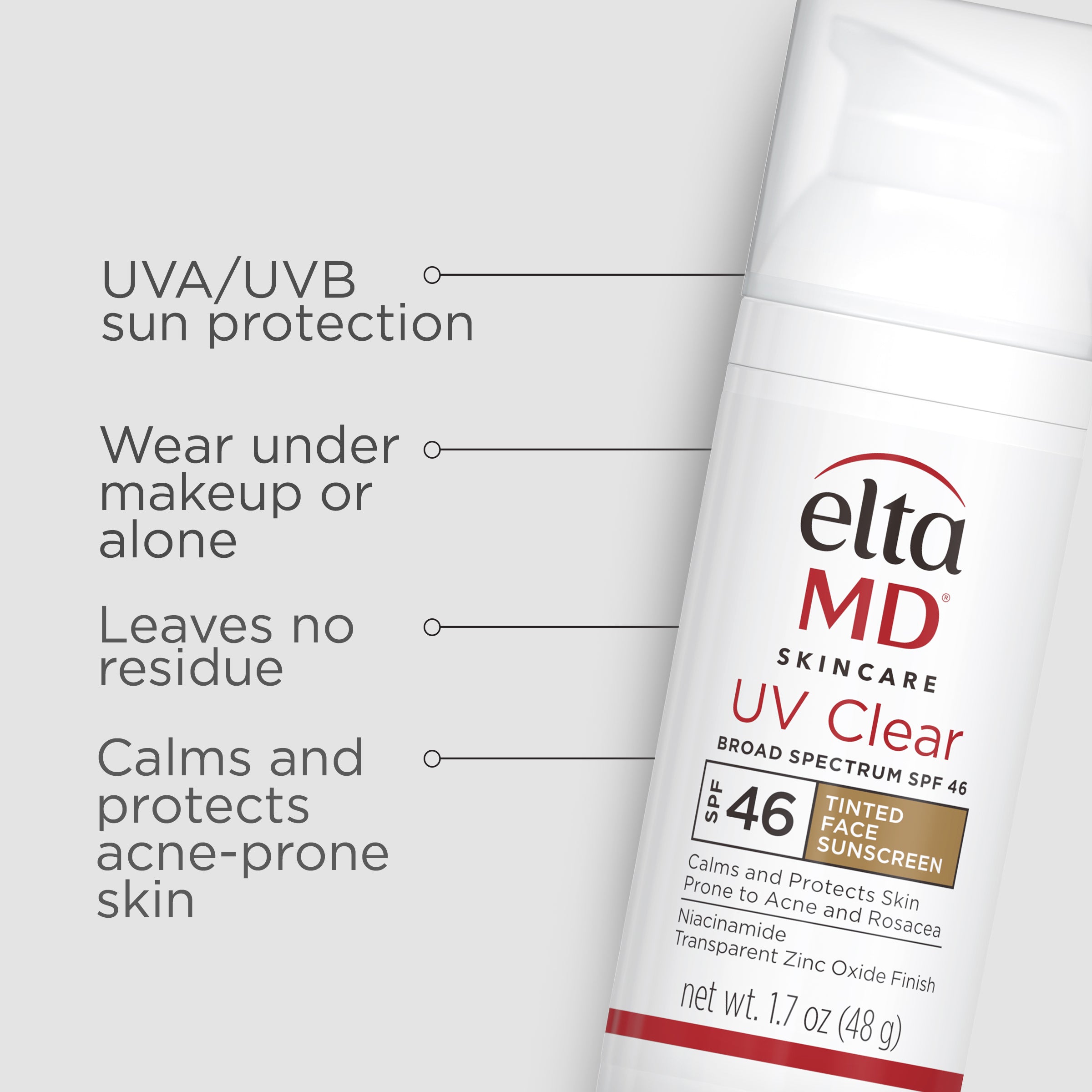 EltaMD UV Clear Tinted Broad-Spectrum SPF 46 (1.7 oz)