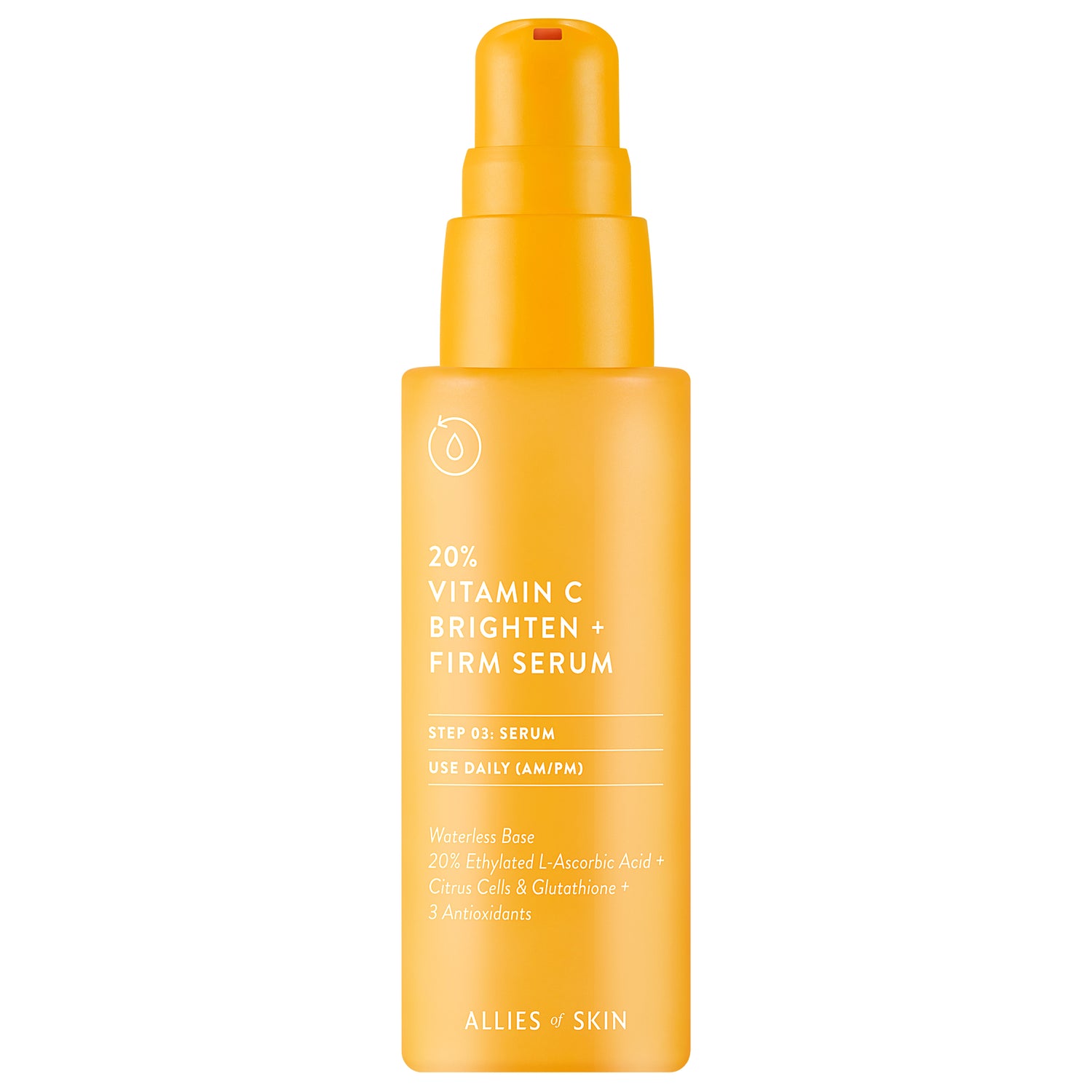 Allies of Skin 20% Vitamin C Brighten + Firm Serum (1 oz)