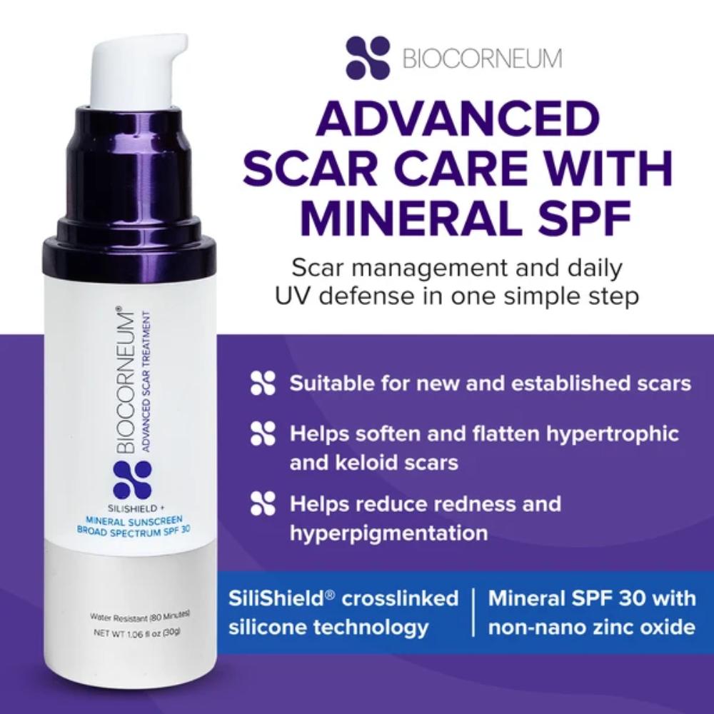 Biocorneum Advanced Scar Treatment SiliShield + Mineral Sunscreen Broad Spectrum SPF 30 (1.06 oz)