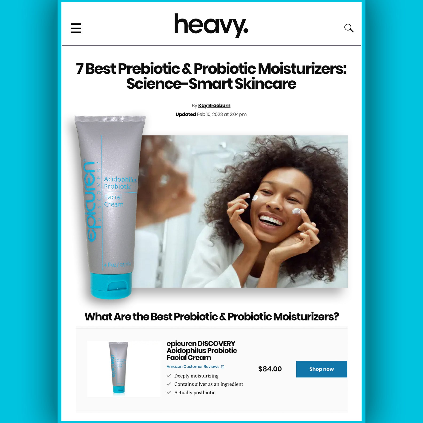 Epicuren Discovery Acidophilus Probiotic Facial Cream (4 oz)