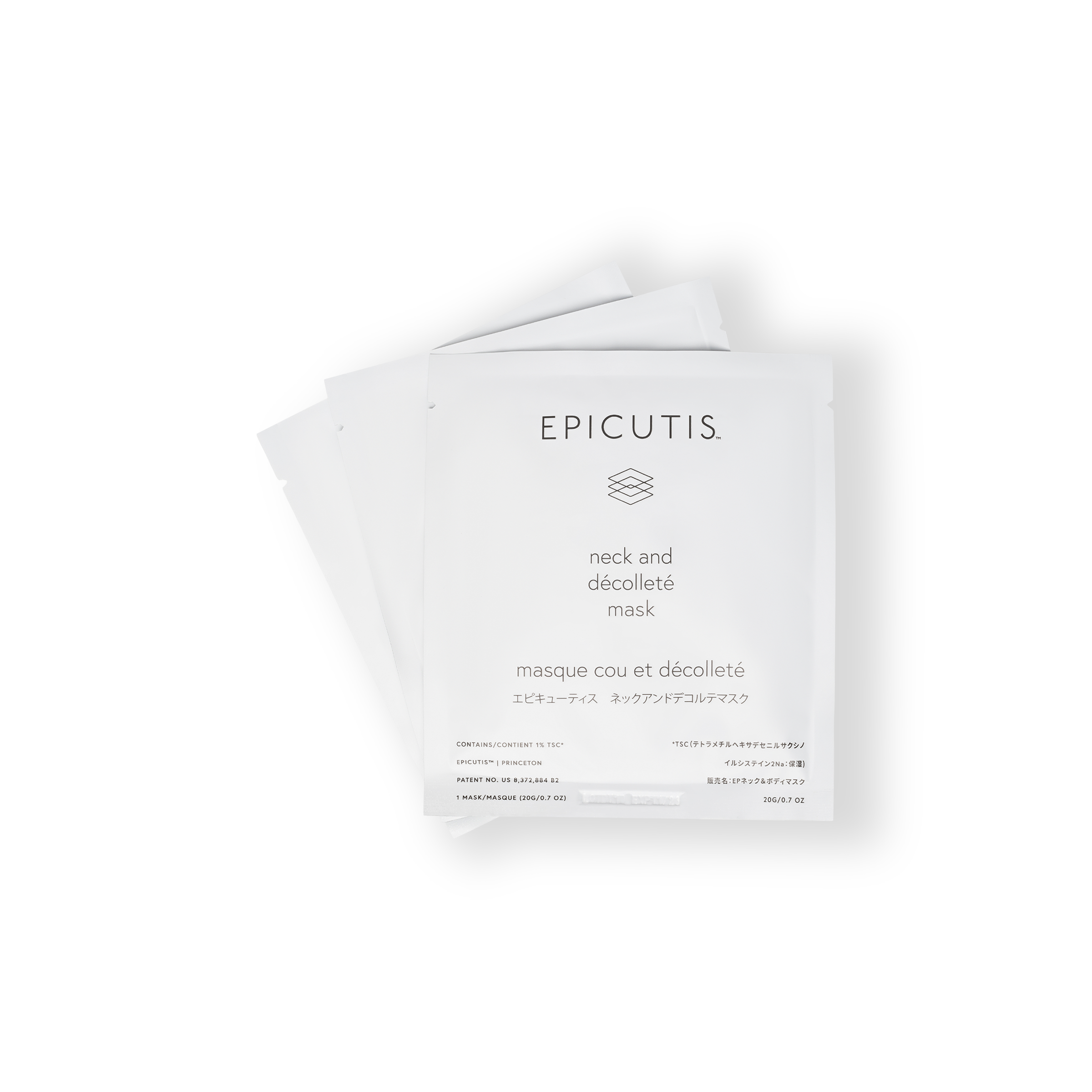 Epicutis Lipid Recovery Mask for Neck + Décolleté (5 Count).