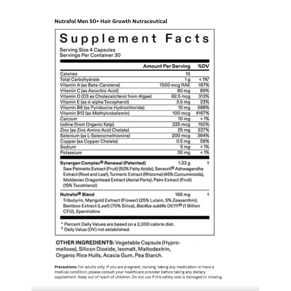 Nutrafol Men's For Men 50+ Hair Growth Pack.