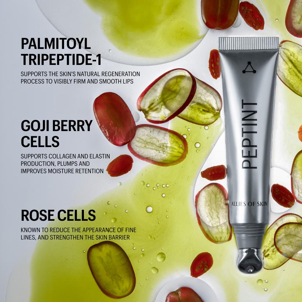 Allies of Skin Peptint Tripeptide & Goji Cells Plumping Lip Treatment Nirvana - Warm Blush (0.5 oz)