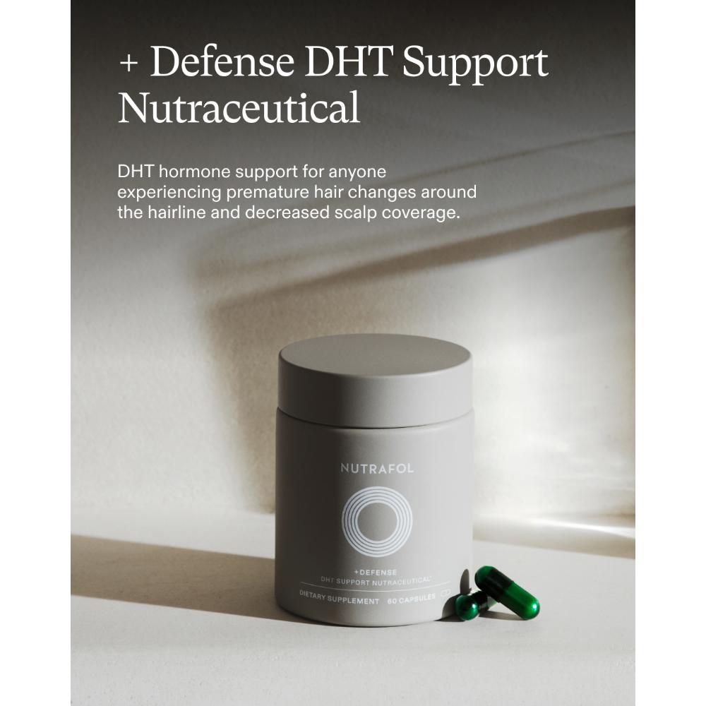 Nutrafol +Defense DHT Support Nutraceutical (60 Capsules).
