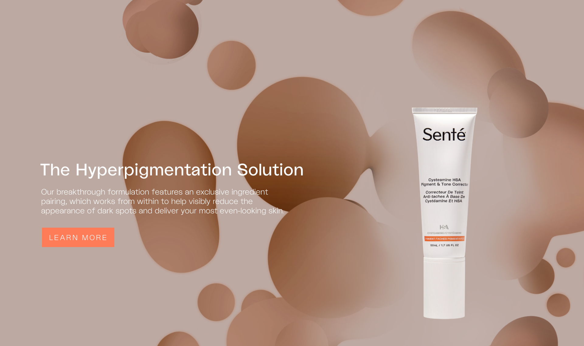 Senté Pigment & Tone Correcting Mask Cysteamine HSA (1.69 oz) & Dermal Repair Cream (0.5 oz) Duo
