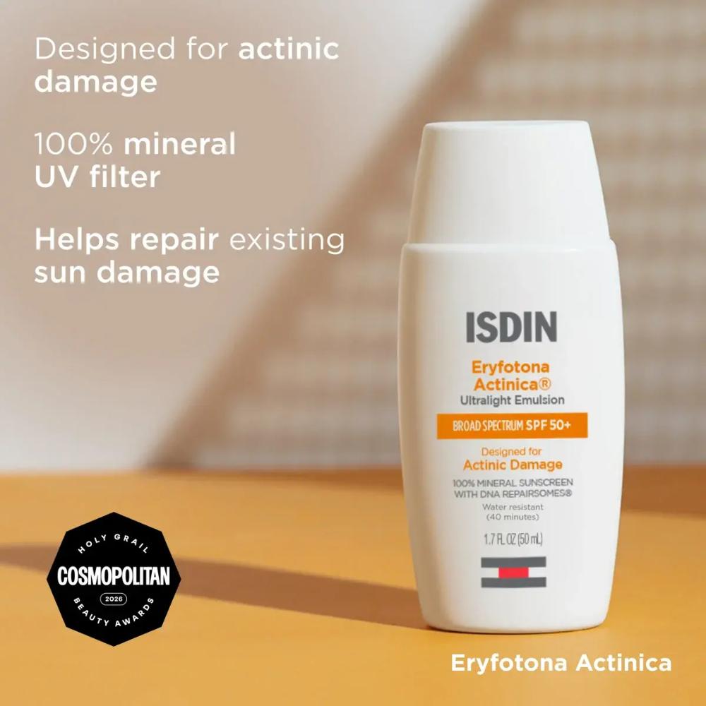 ISDIN Photo Eryfotona Actinica Ultralight Emulsion Broad Spectrum SPF 50+ (1.7 oz)