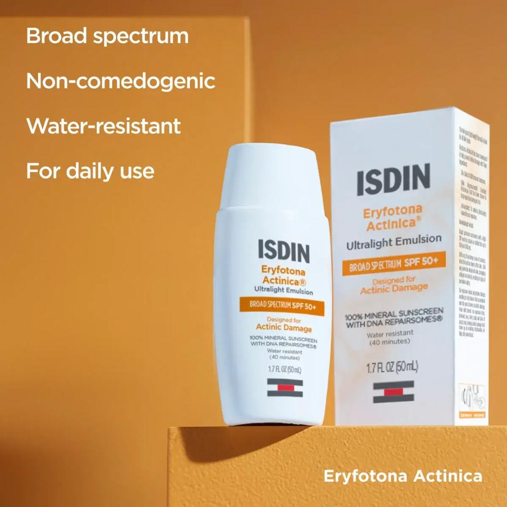 ISDIN Photo Eryfotona Actinica Ultralight Emulsion Broad Spectrum SPF 50+ (1.7 oz)