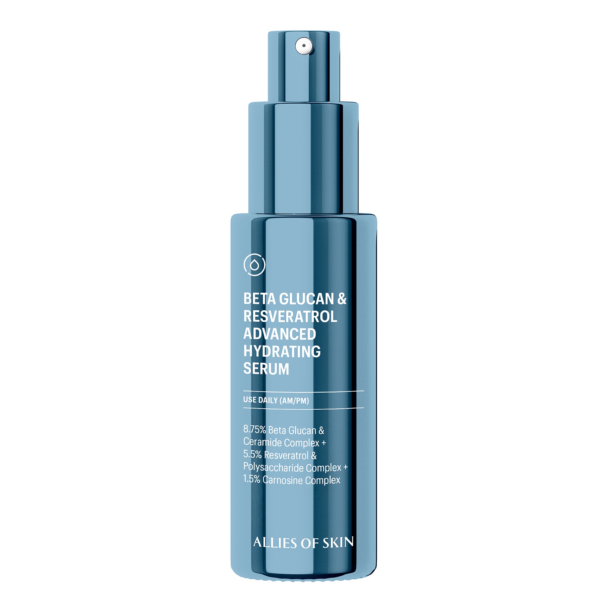 Allies of Skin Beta Glucan and Resveratrol Advanced Hydrating Serum (1 oz).