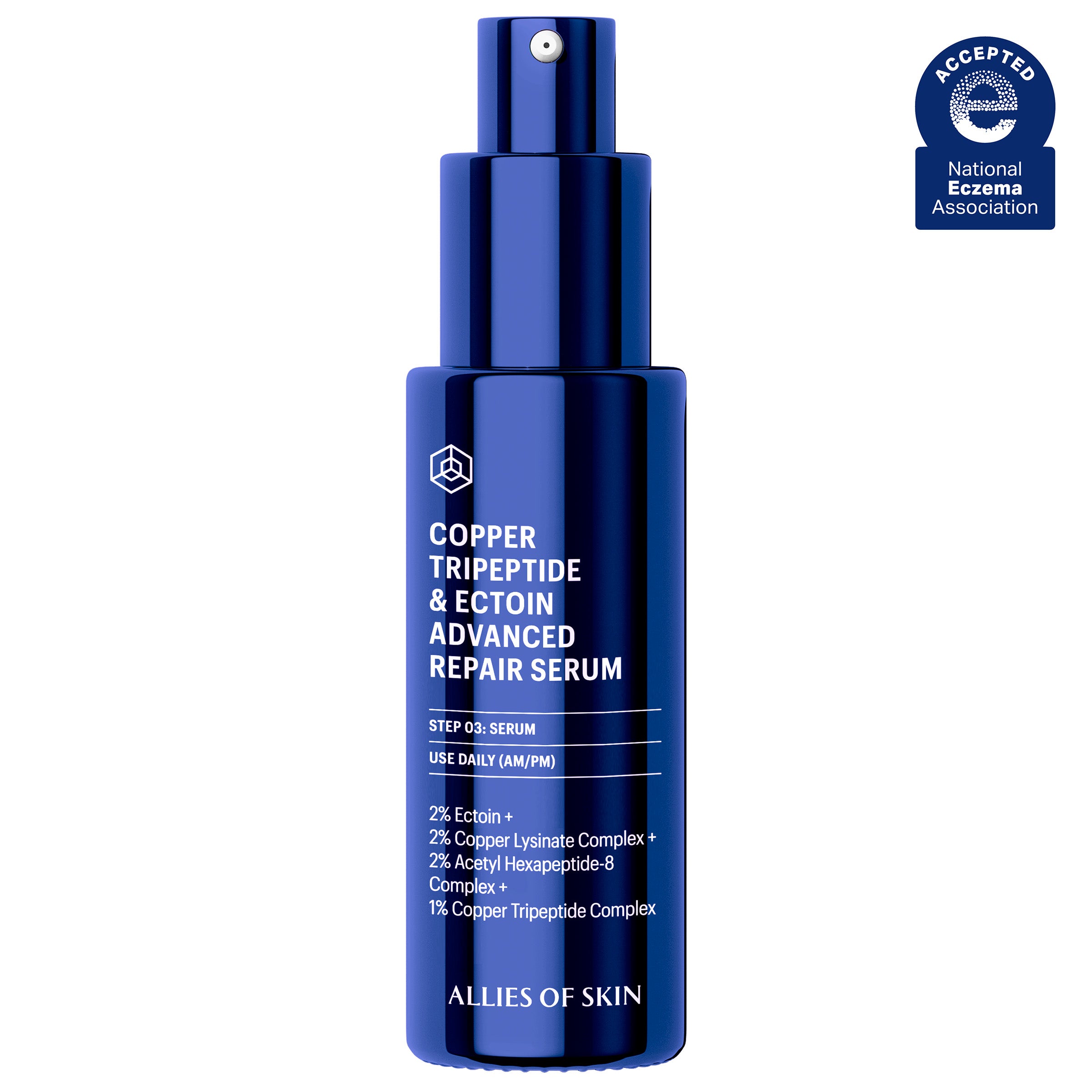 Allies of Skin Copper Tripeptide and Ectoin Advanced Repair Serum (1 oz).