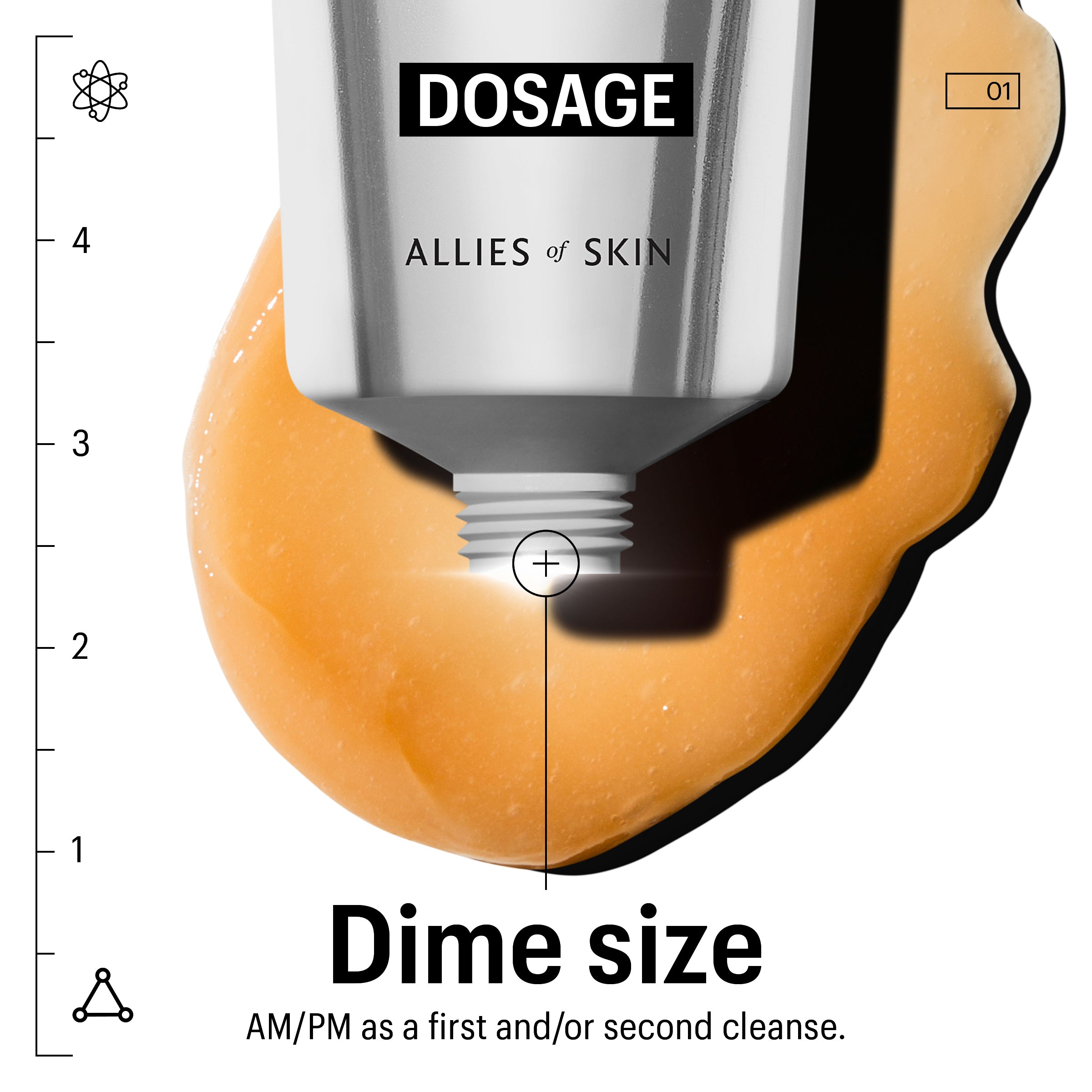 Allies of Skin Molecular Silk Amino Hydrating Cleanser (3.4 oz)