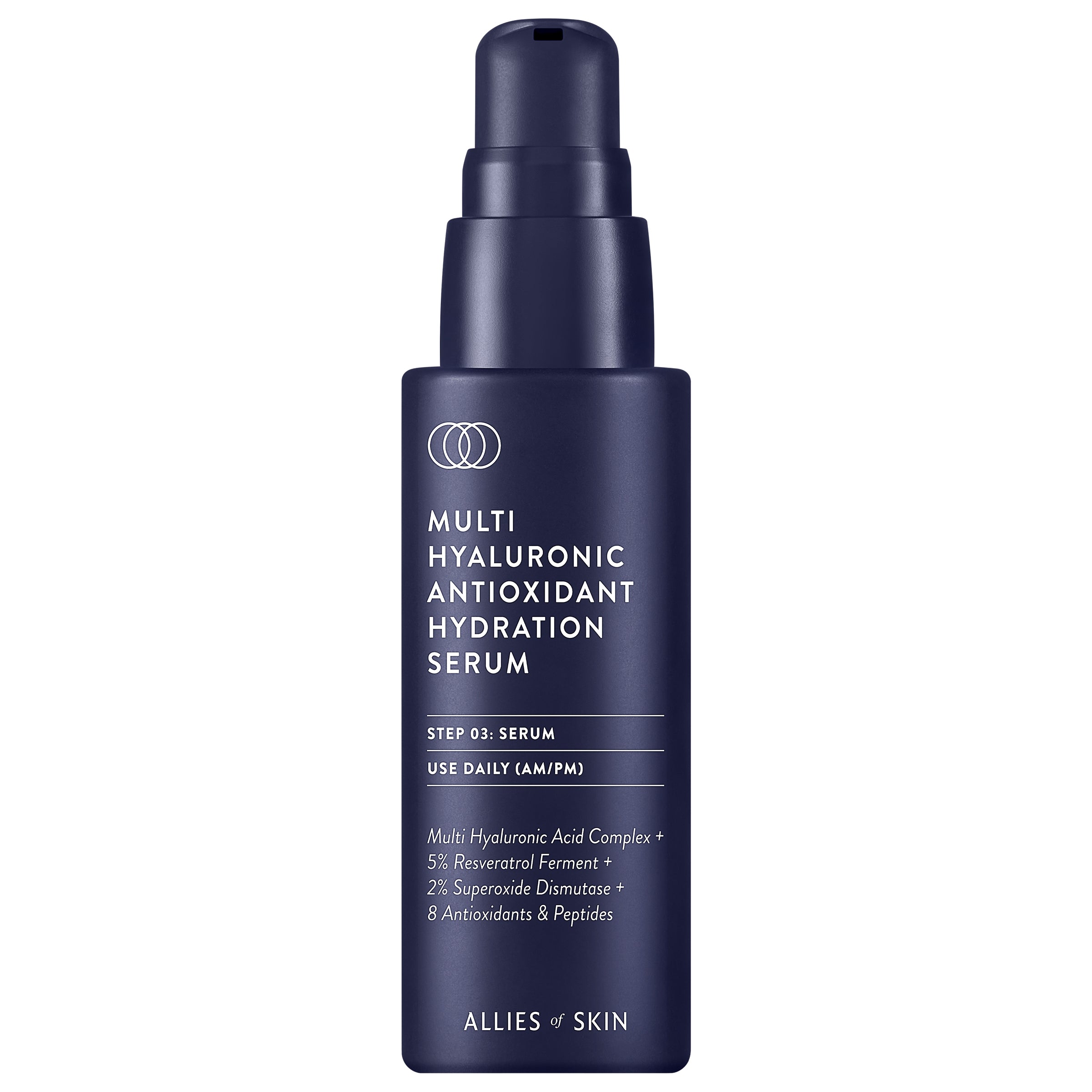 Allies of Skin Multi Hyaluronic Antioxidant Hydration Serum (1 oz).