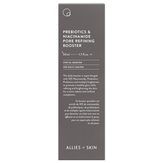 Allies of Skin Prebiotics and Niacinamide Pore Refining Booster (1.7 oz).