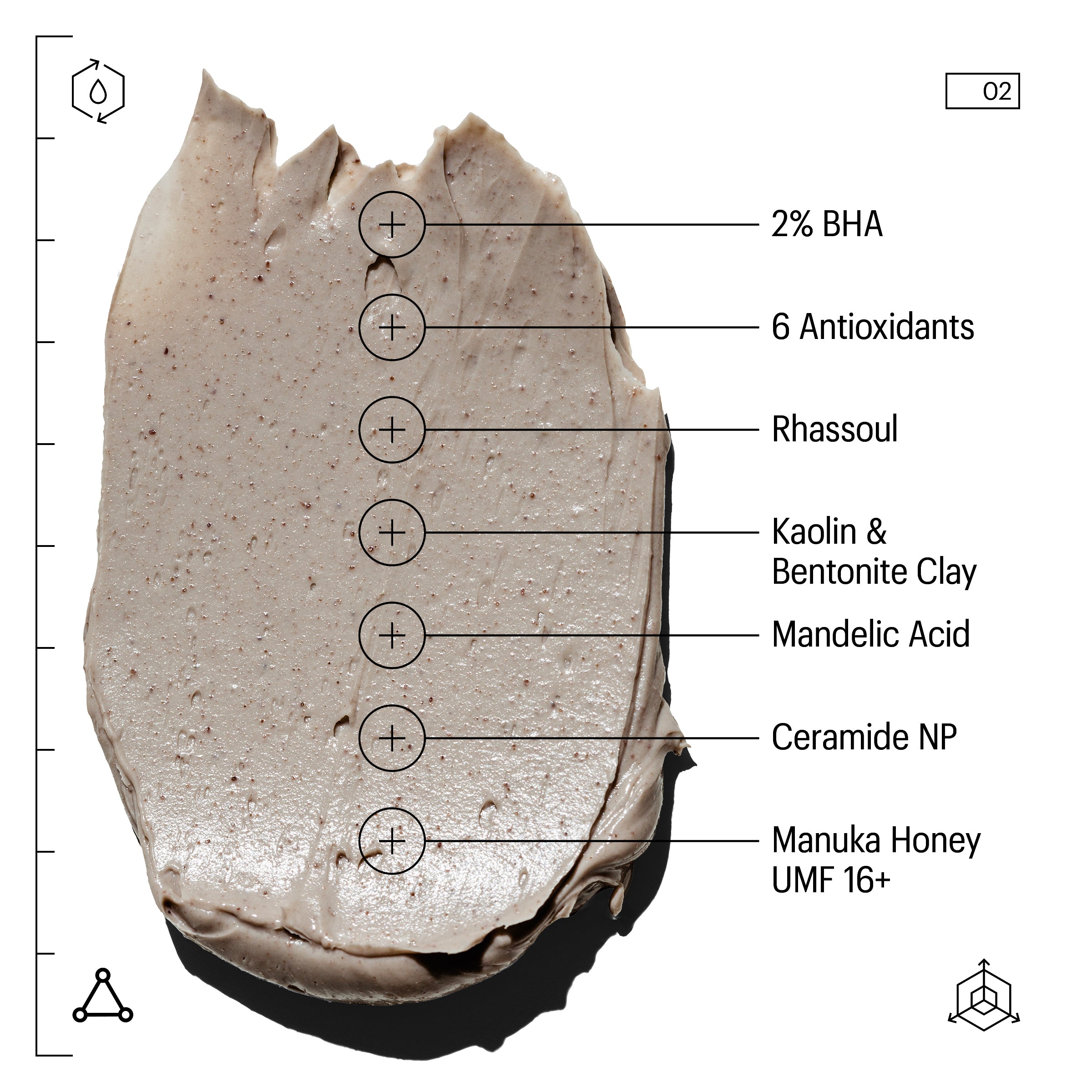 Allies of Skin Rhassoul and BHA Antioxidants Purifying Mask (1.7 oz)