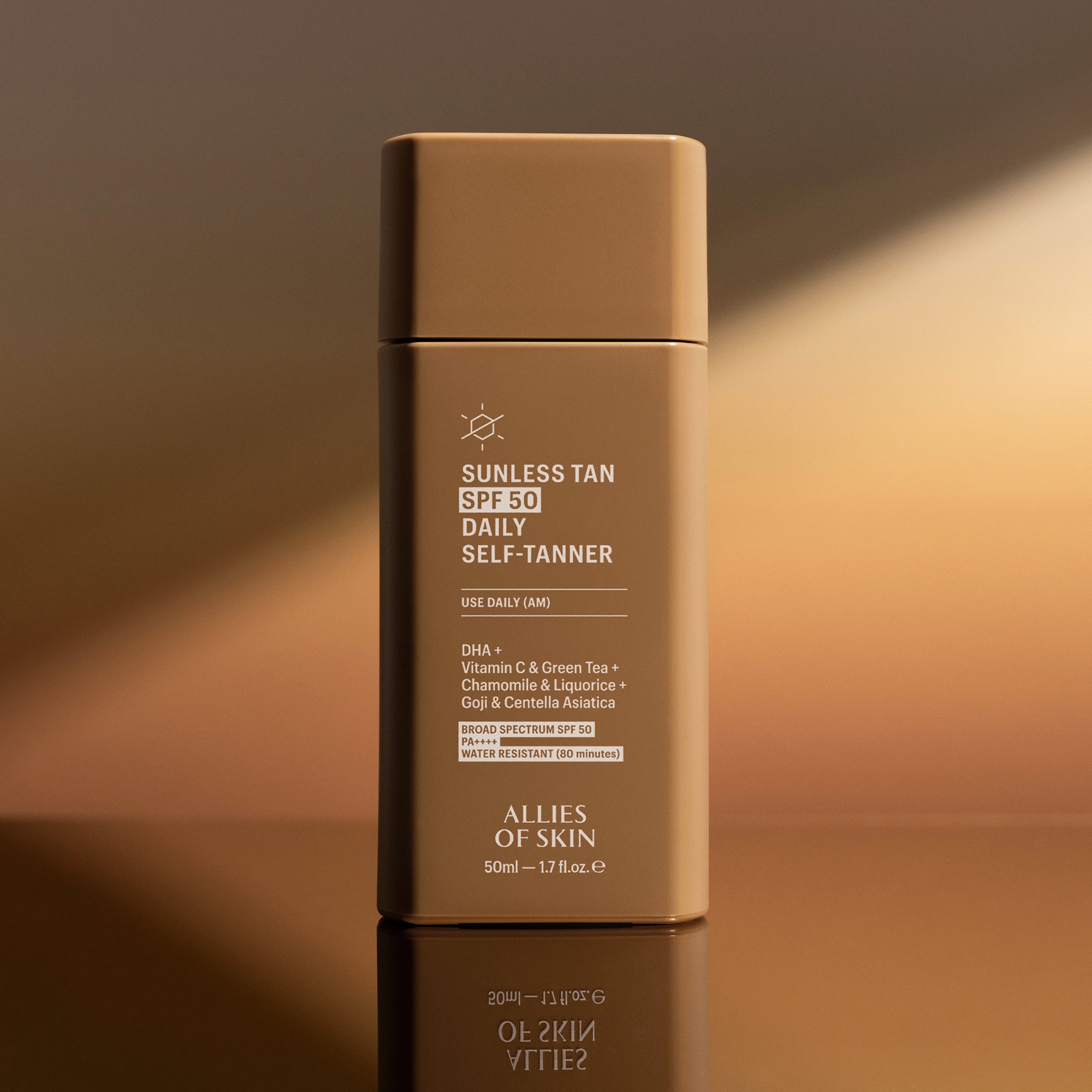 Allies of Skin Sunless Tan SPF50 Daily Self Tanner (1.7 oz).