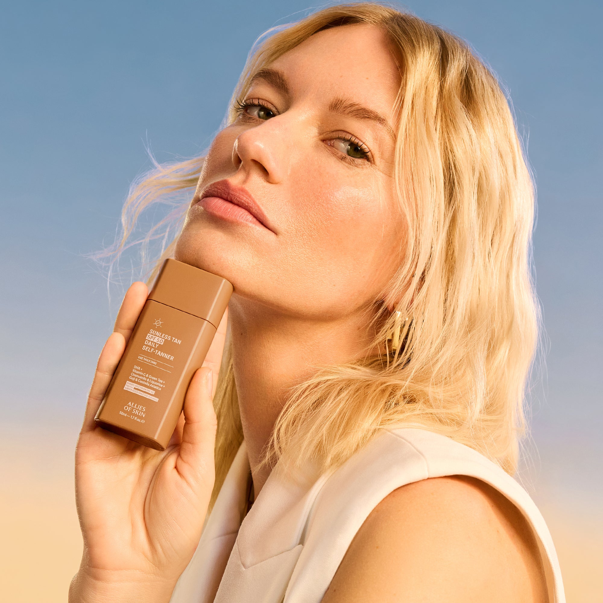 Allies of Skin Sunless Tan SPF50 Daily Self Tanner (1.7 oz).