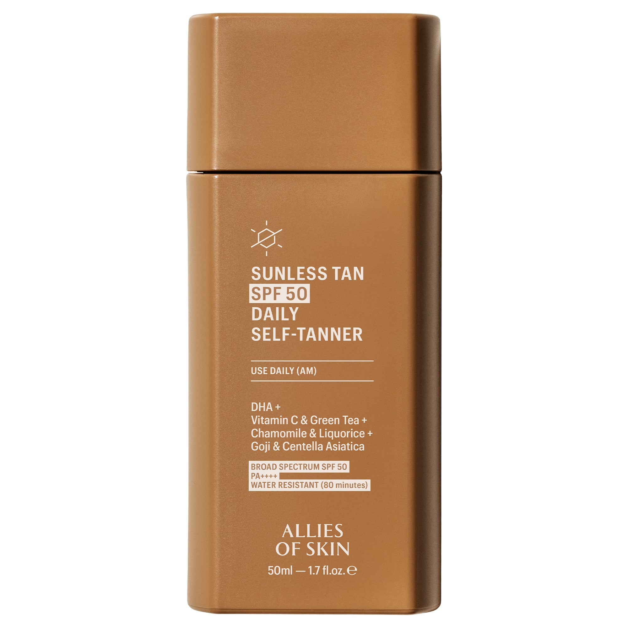 Allies of Skin Sunless Tan SPF50 Daily Self Tanner (1.7 oz).
