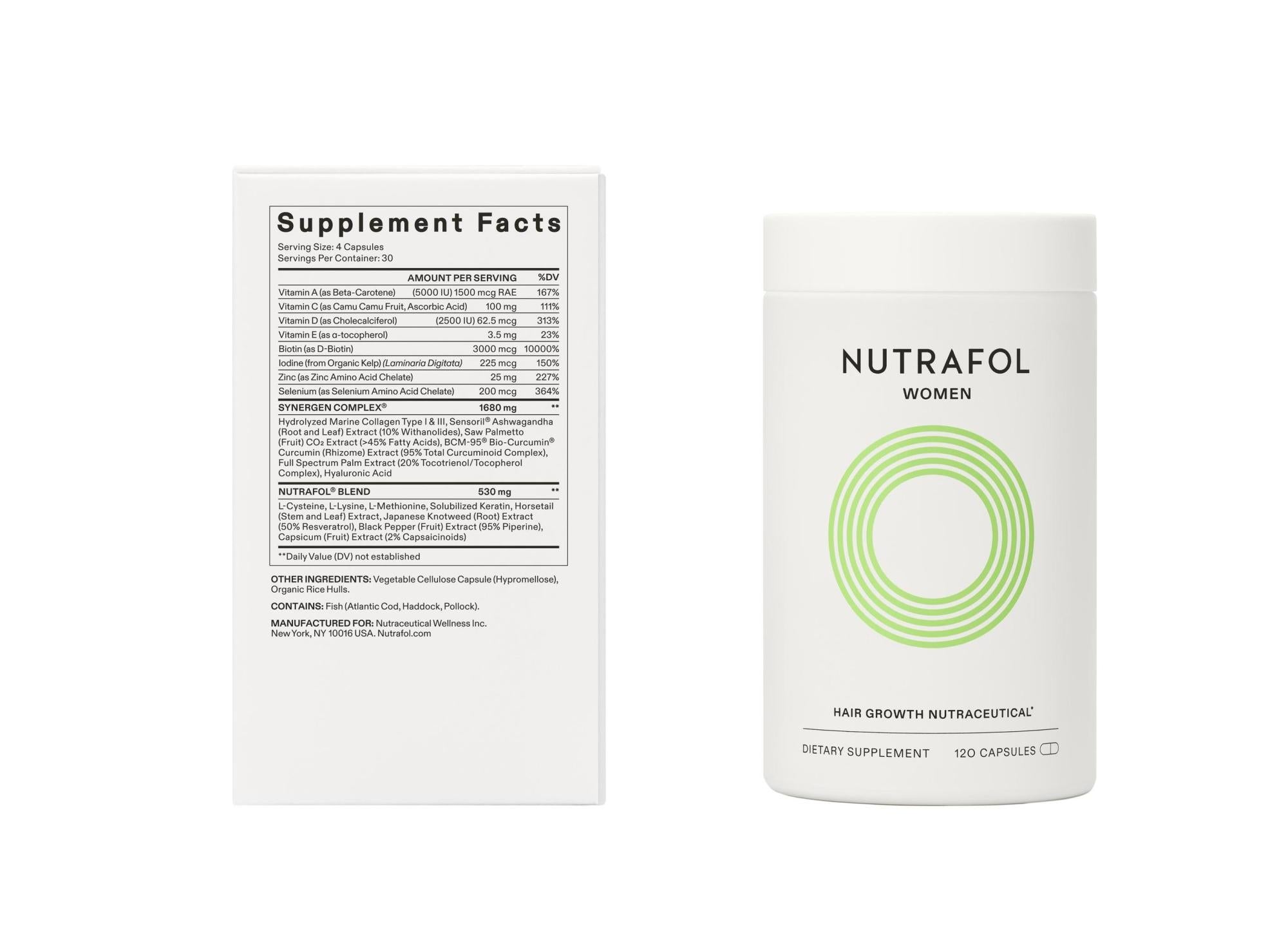 Nutrafol Women's Hair Growth Nutraceutical (120 Capsules)